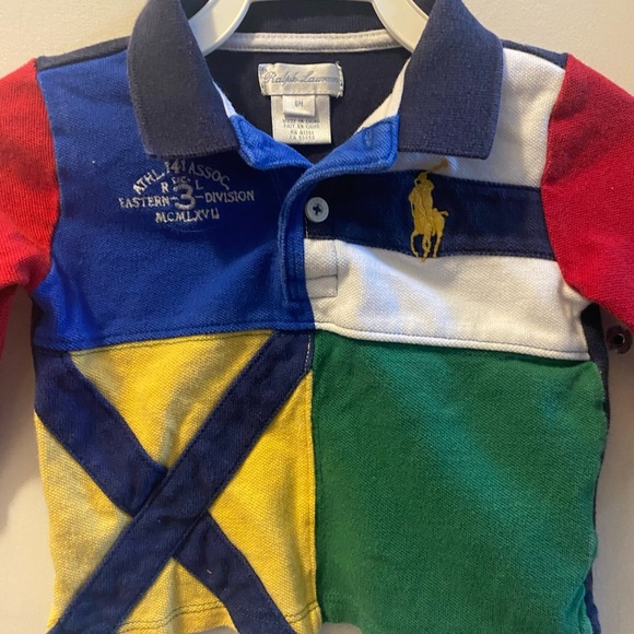 Ralph Lauren Colorblock Long Sleeve Polo Shirt - Picture 6 of 8
